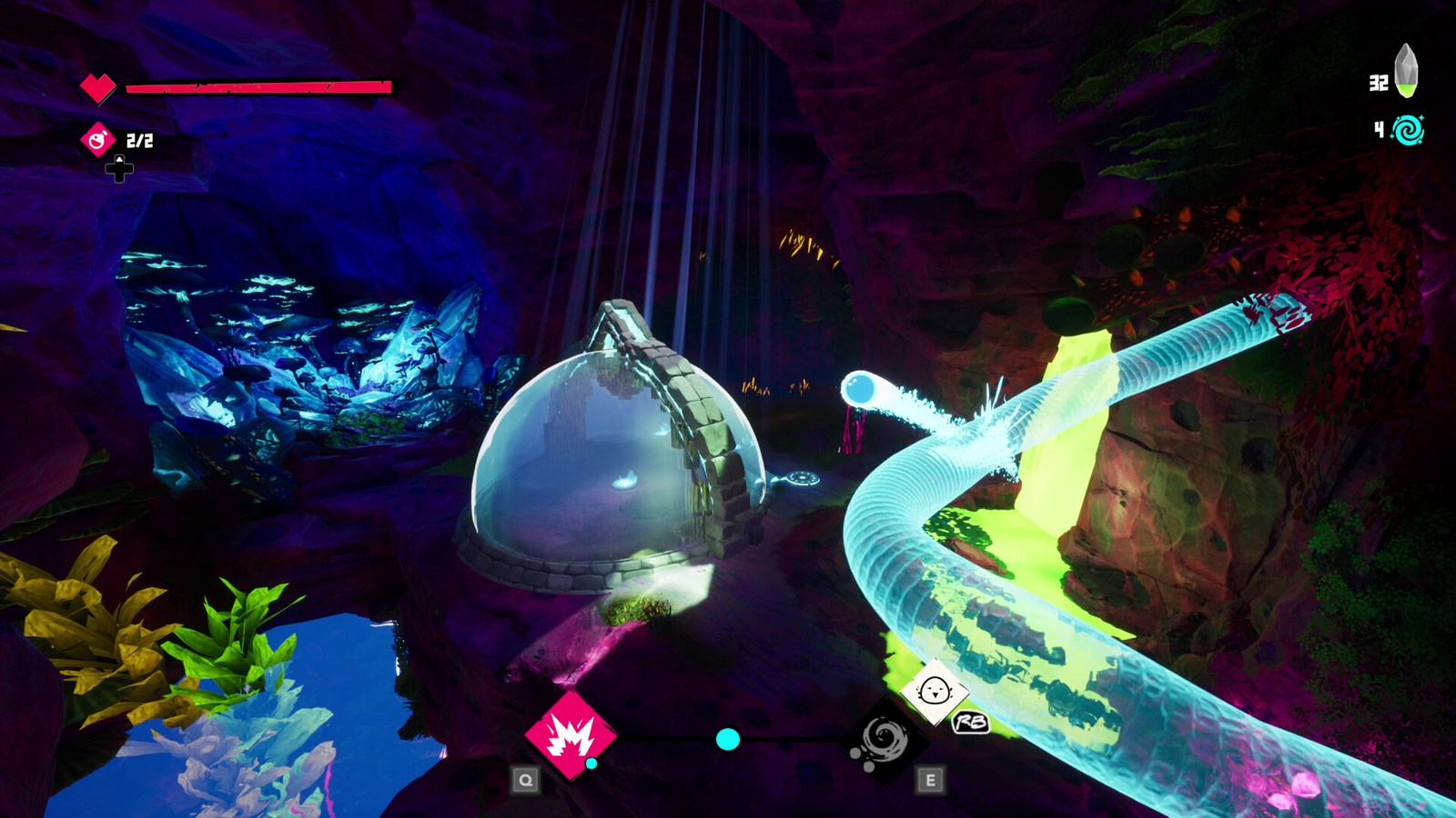 Fading Echo gameplay screenshot for Fading Echo Arrives on PS5 With Elemental Combat and a Demo