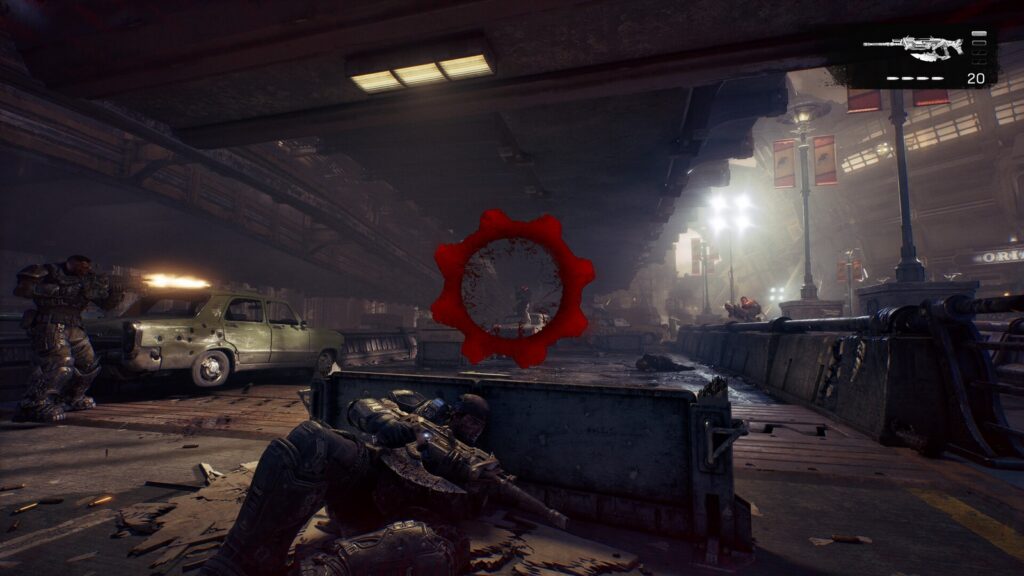 Gears of War: E-Day gameplay screenshot for Gears of War: E-Day Takes Over Hollywood and Vine for One Night