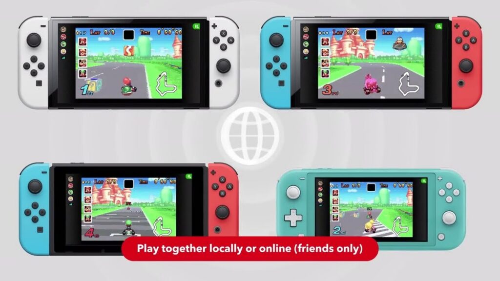 Nintendo Switch Online icon themes (Mario Kart: Super Circuit, Mario Paint, Super Mario, and Animal Crossing) gameplay screenshot for Switch Online Adds Four New Icon Themes for Platinum Points