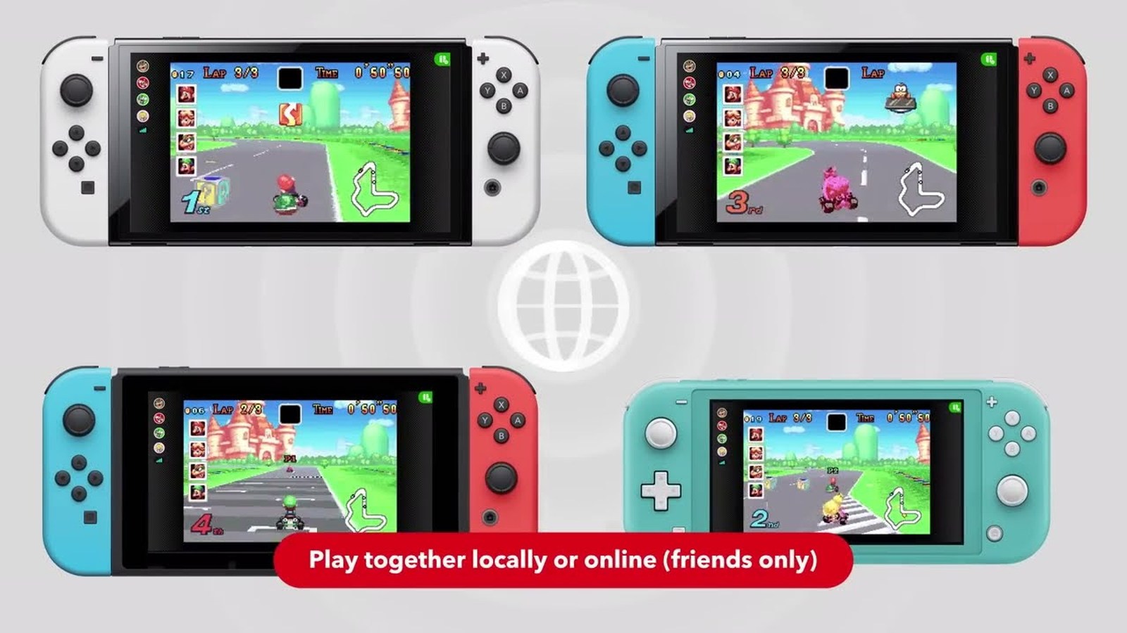 Nintendo Switch Online icon themes (Mario Kart: Super Circuit, Mario Paint, Super Mario, and Animal Crossing) gameplay screenshot for Switch Online Adds Four New Icon Themes for Platinum Points
