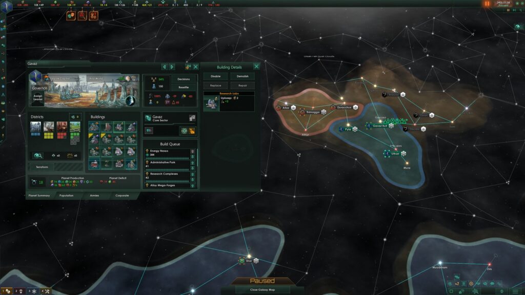 Stellaris gameplay screenshot for Stellaris 4.5 Cygnus Makes Old Saves a Decision, Not a Default