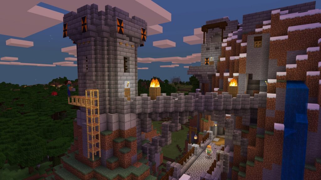 Minecraft gameplay screenshot for Minecraft Level 30 Enchanting Table: Materials, Layout and Fixes