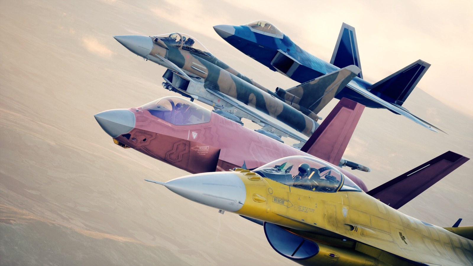 Ace Combat 8: Wings of Theve first-person gameplay screenshot