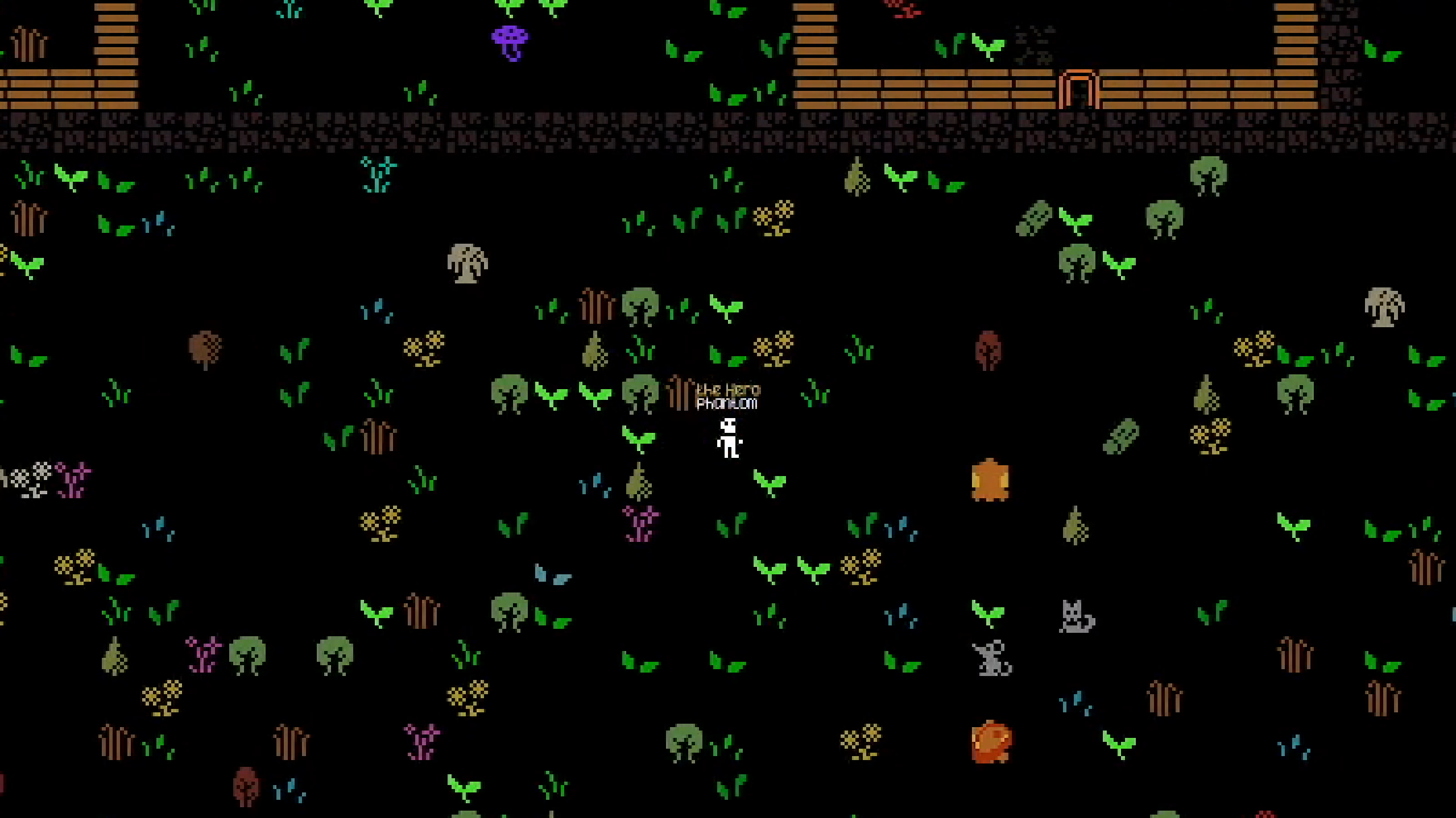 Bitiverse character exploring the persistent one-bit multiplayer world