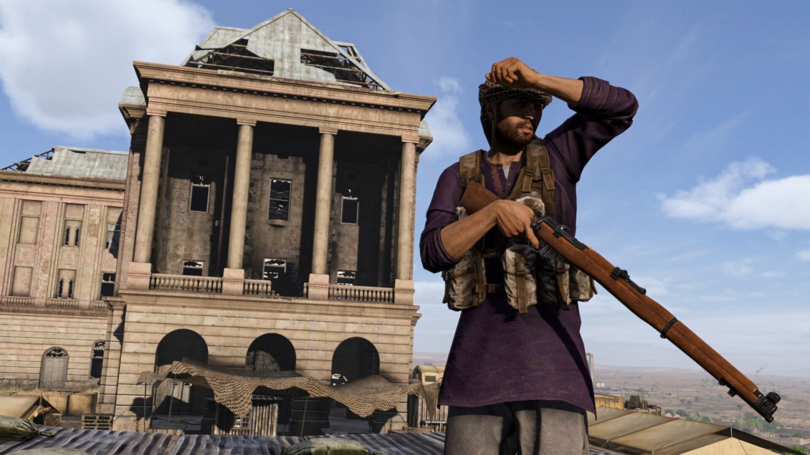 DayZ Badlands gameplay screenshot of the Nasdara desert, the setting for the expansions new wildlife