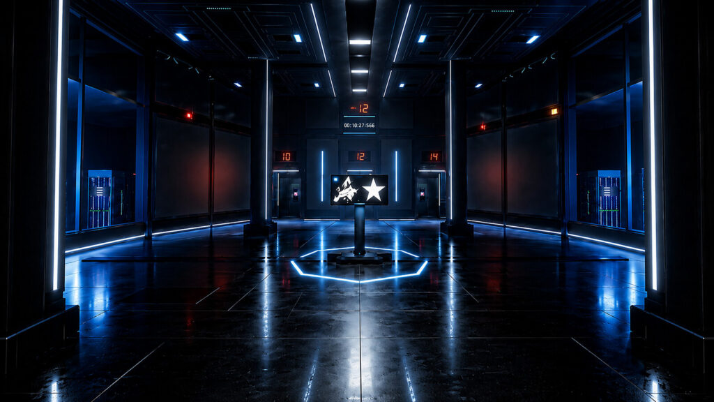 IN and OUT puzzle room environment