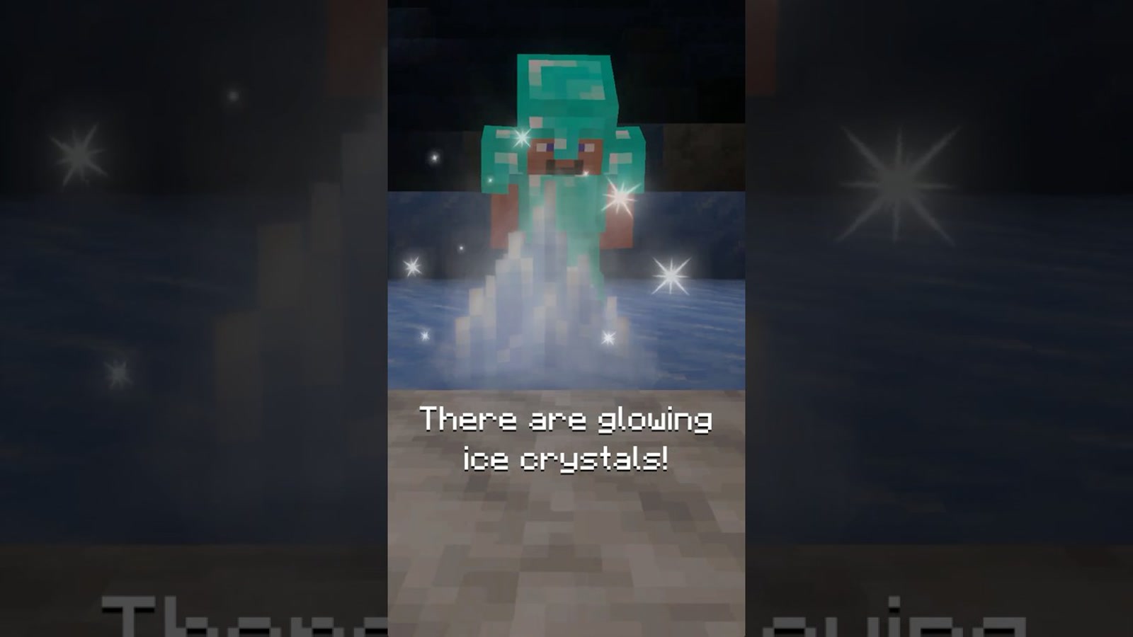 Three Minecraft characters step through a Nether portal into the Overworld