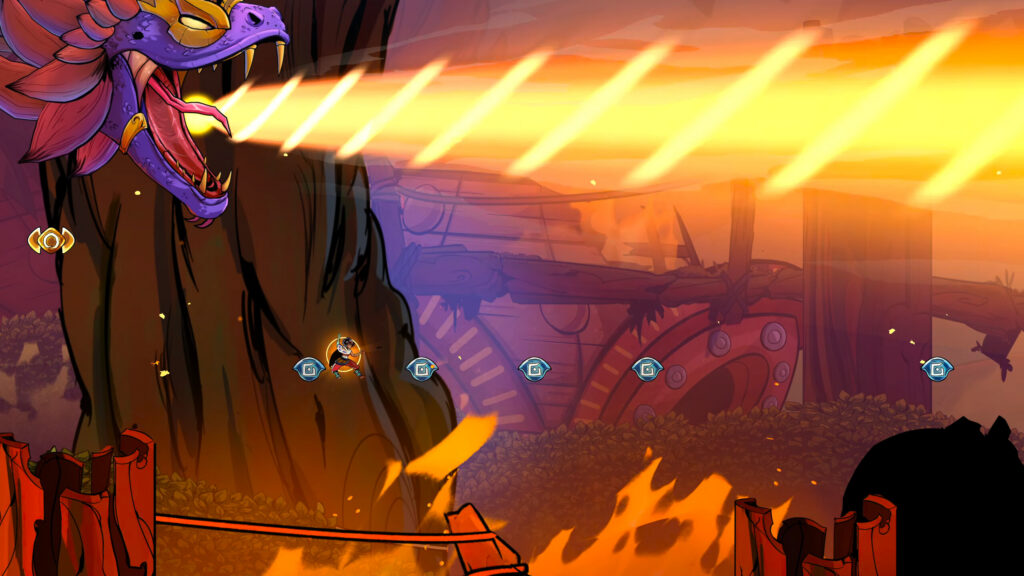 Ajira crosses a colorful environment in Suri: The Seventh Note