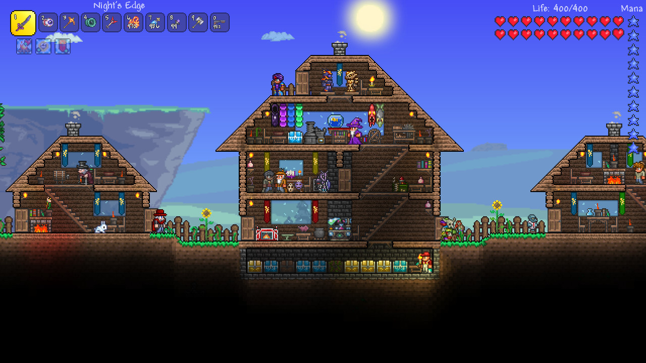 Official Terraria gameplay screenshot from Re-Logic Steam store page