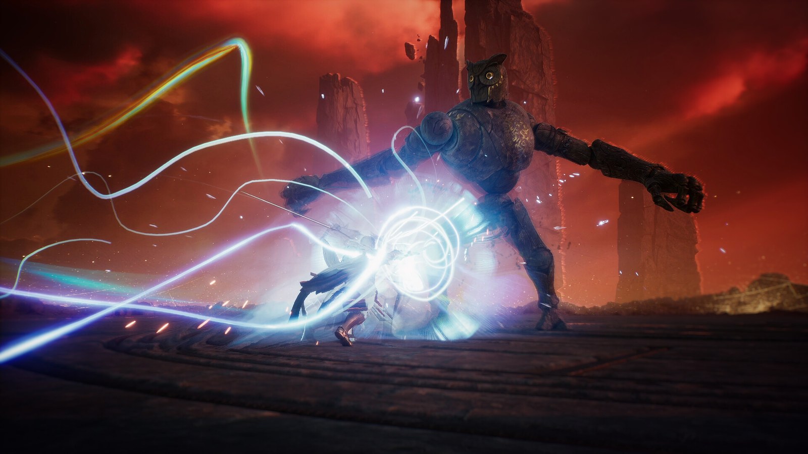 AION 2 characters in combat in an official gameplay screenshot