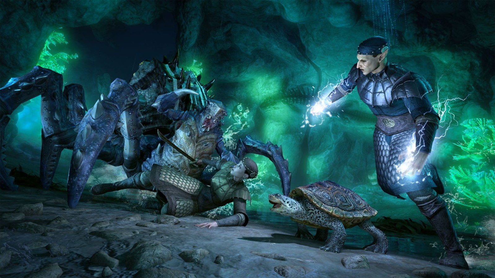The Elder Scrolls Online players exploring the High Seas of Tamriel event