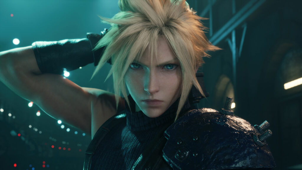 Final Fantasy VII Remake Intergrade gameplay screenshot of Cloud in Midgar