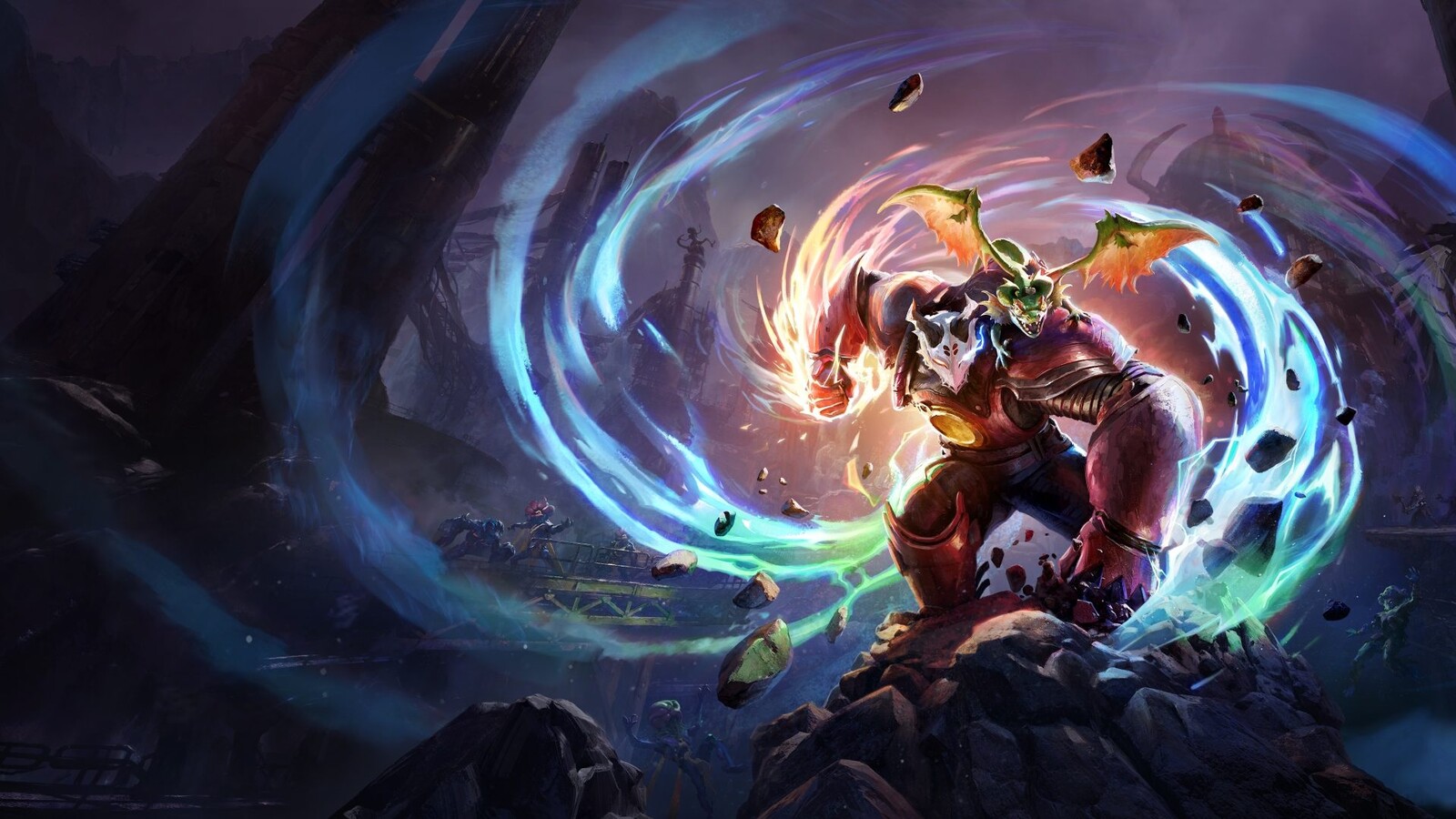 Victus fights an enemy in Elta: Defy All Gods