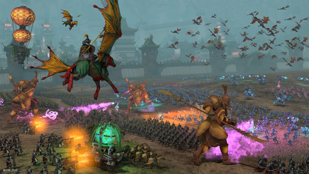 Total War: Warhammer III battlefield scene