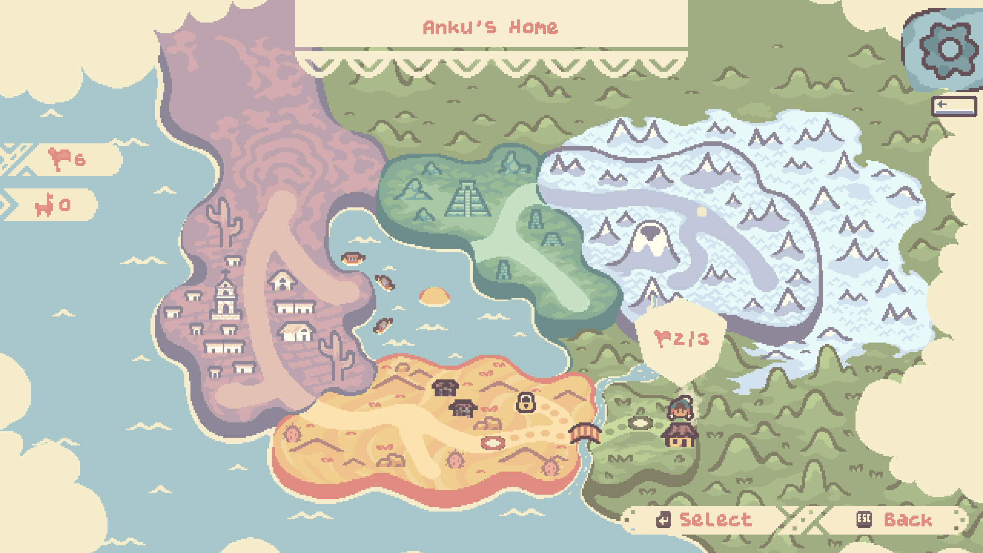 Anku explores a colorful puzzle environment in Colorbound