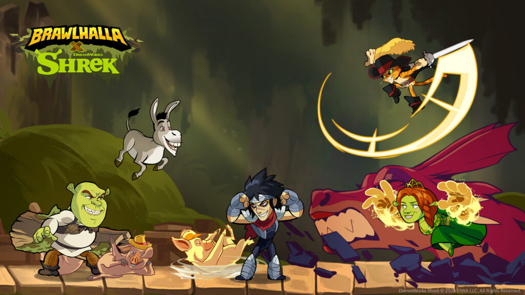 Brawlhalla match shown in an official gameplay screenshot