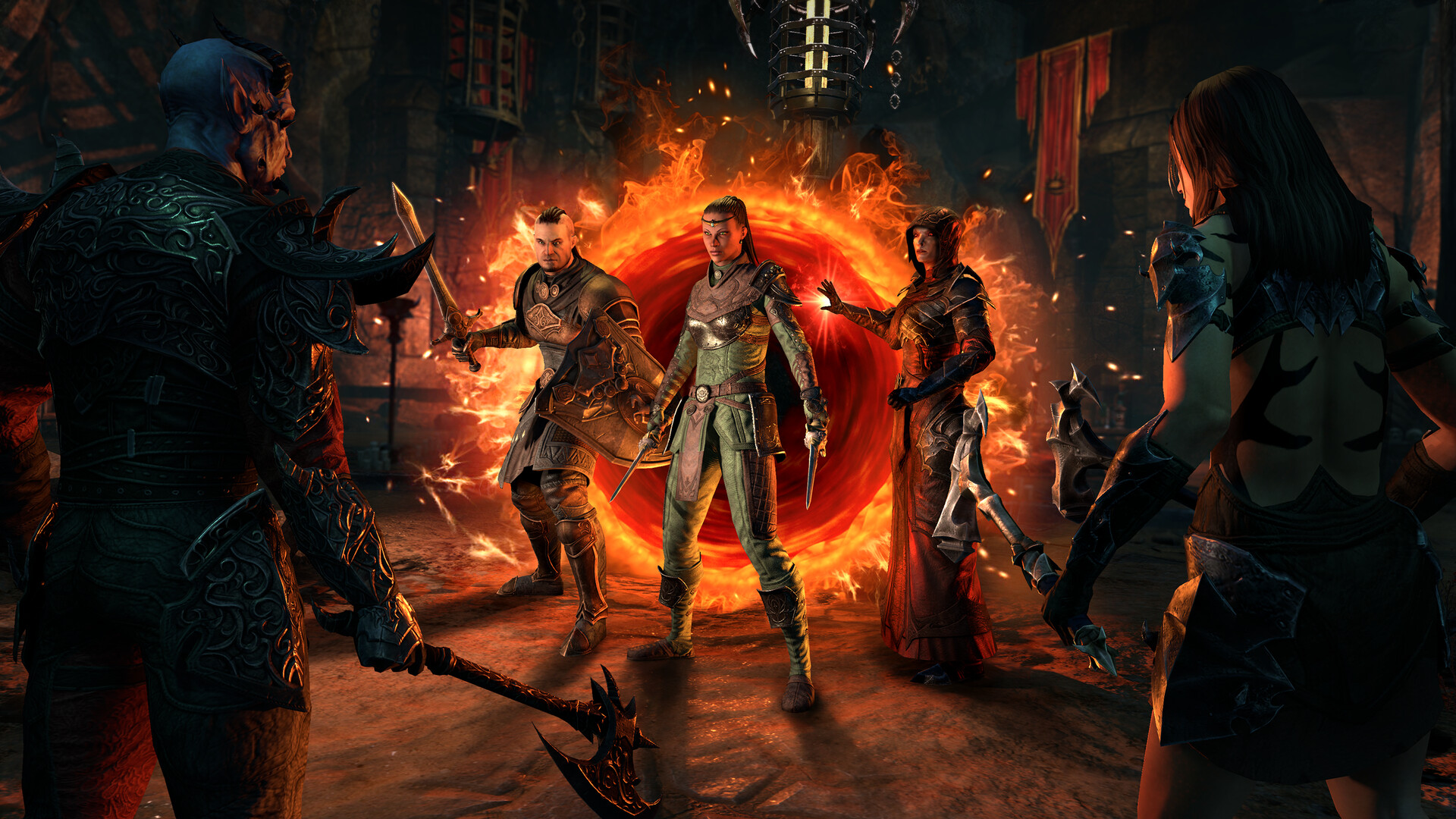 The Elder Scrolls Online gameplay scene from the official Steam store media gallery