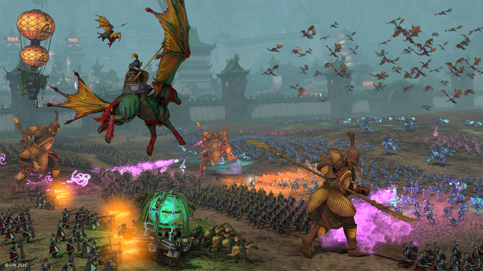 Total War: WARHAMMER III gameplay screenshot from the official Steam store page