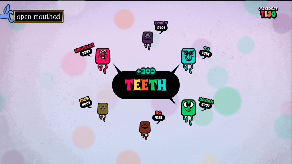 MegaPals word-association game screen from The Jackbox Party Pack 12
