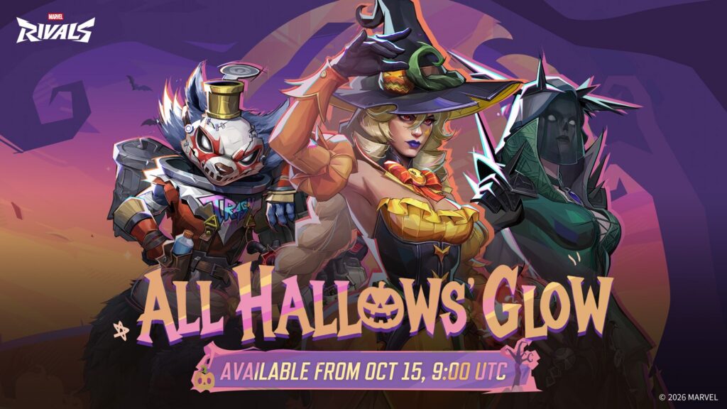 Official Marvel Rivals All Hallows Glow Halloween event art