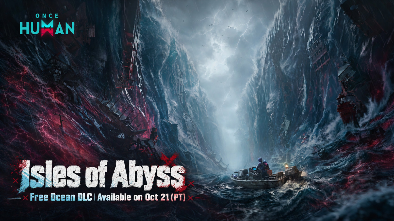 Once Human Isles of Abyss ocean survival scenario