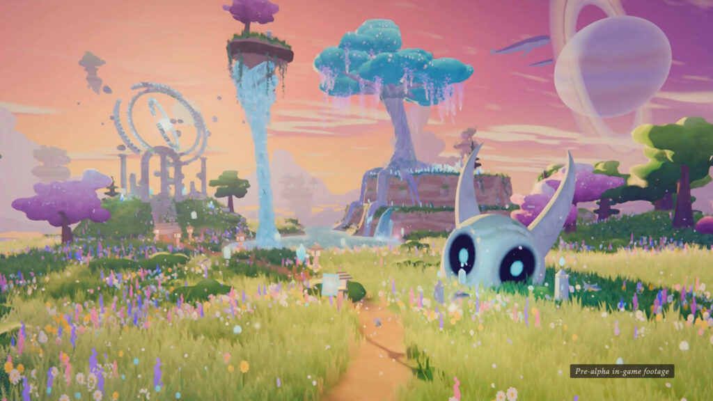 Aren explores a painterly floating island in Palimpsest: Where Magic Remembers